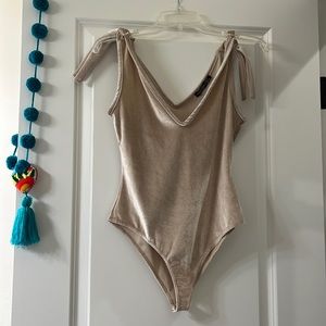 NWOT Nasty Gal Velvet Bodysuit